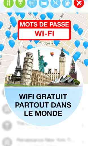WiFi Map Pro - Mots de passe pour un accès gratuit à Internet sans fil dans des lieux publics avec un point Wi-Fi en France et dans le monde 1