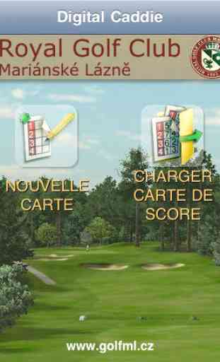 Digital Caddie, Royal Golf Club Mariánské Láznĕ, CZE 1
