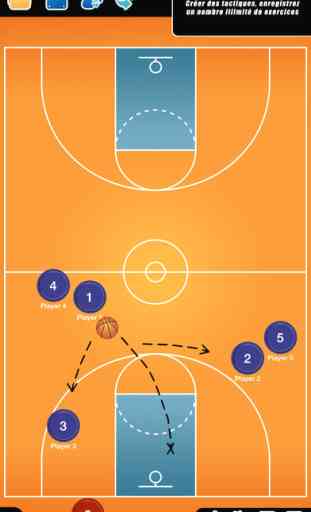 Planche tactique pour Entraineur de Basket FREE 1