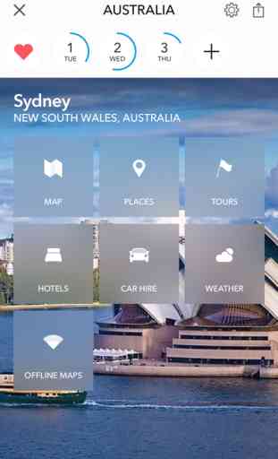 Australie & Nouvelle-Zélande Planificateur de voyages par Tripomatic, guide de voyage & carte en ligne 1