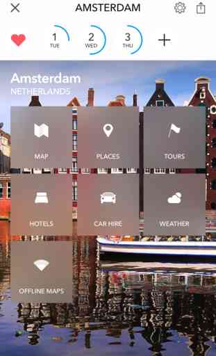 Amsterdam - Carte hors ligne et guide de la ville 1