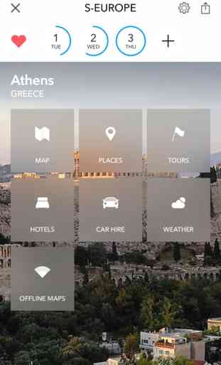 Grèce et Chypre planificateur de voyages par Tripomatic, guide de voyage & carte en ligne 1
