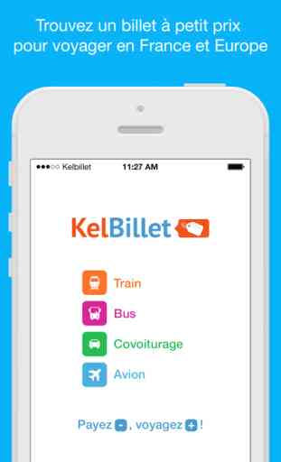 KelBillet –  train, bus, covoiturage, avion 1