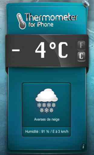 Thermomètre pour iPhone & iPod Touch - Obtenez Température et météo! 2