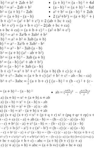 All Math Formula 4