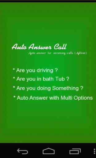 Auto Answer Call 1