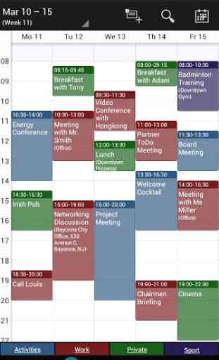 Business Calendar (agenda) 2