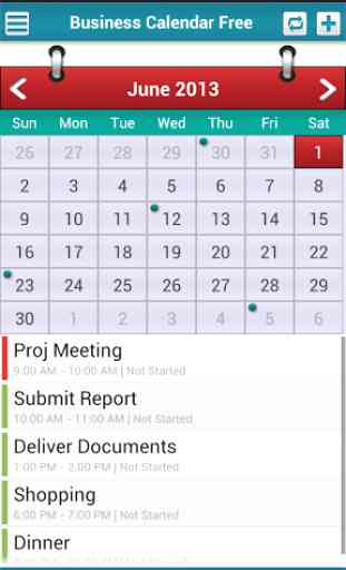 Business Calendar Free 1