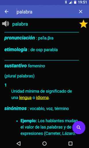 Dictionnaire espagnol 1