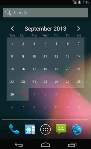 Free Calendar Widget 1