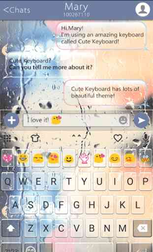 Free Glass Emoji Keyboard Skin 1