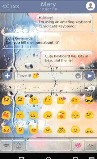 Free Glass Emoji Keyboard Skin 2