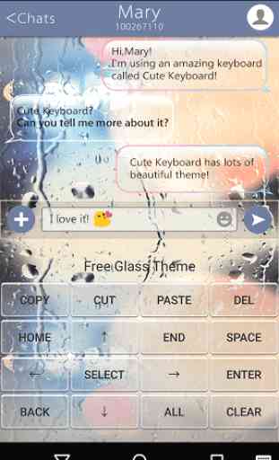 Free Glass Emoji Keyboard Skin 3