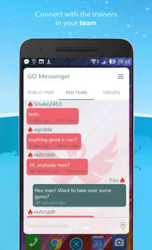 Messenger pour Pokemon GO 3