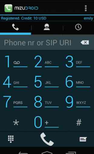 MizuDroid SIP VOIP Softphone 3