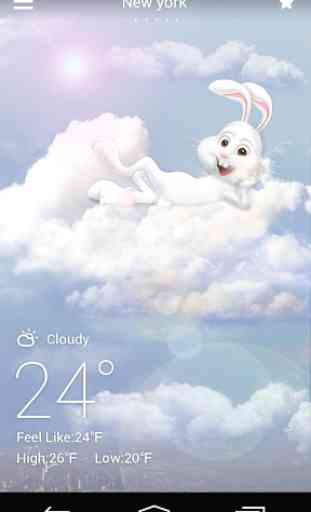 Mr Rabbit GO Weather Theme 1