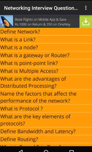 Networking Interview Questions 1