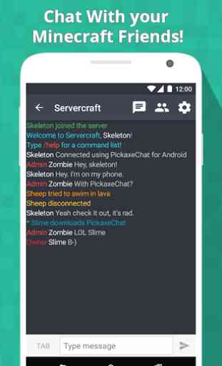 PickaxeChat for Minecraft 1