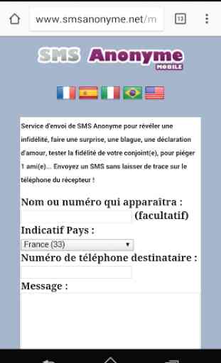 SMS ANONYME sans inscription ! 1