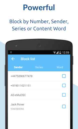 SMS Blocker. Spam free Inbox 1