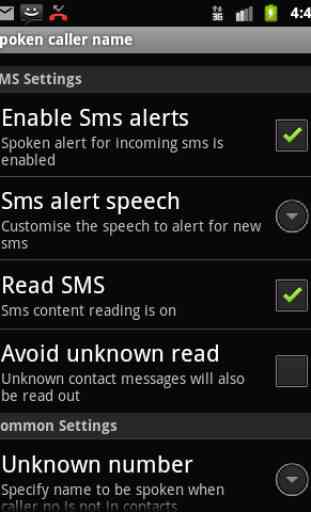 Talking SMS and Caller ID Free 2