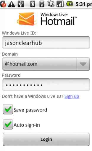 Windows Live Hotmail PUSH mail 1