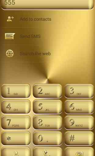 Dialer Solid Gold Theme 3