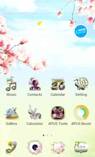 Flower|APUS Launcher theme 1