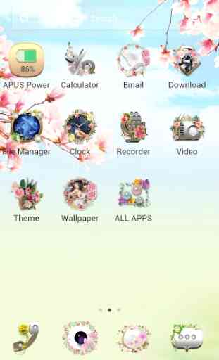 Flower|APUS Launcher theme 2