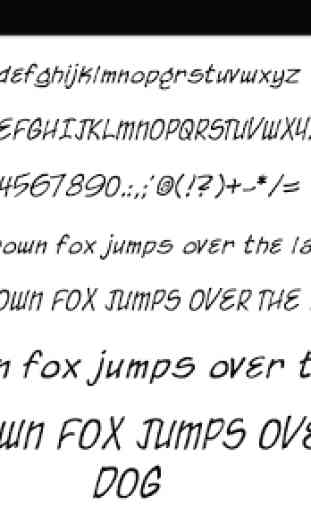 Fonts for FlipFont 50 Written 4