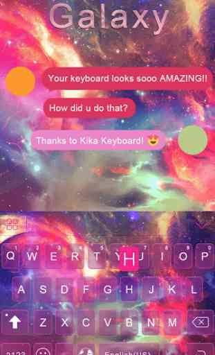 Galaxy Emoji keyboard Theme 1