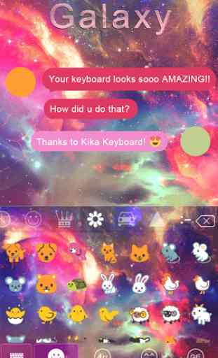 Galaxy Emoji keyboard Theme 2