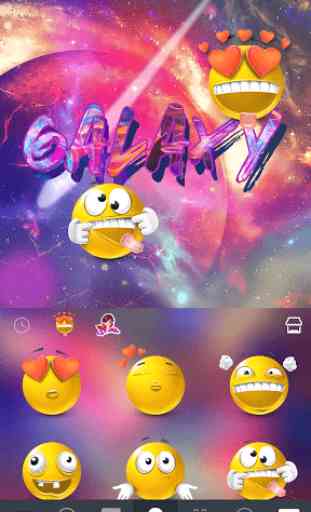 Galaxy Emoji keyboard Theme 4