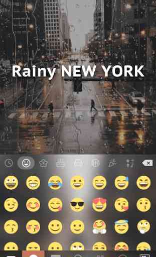 Rainy NewYork Kika Keyboard 2