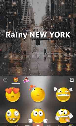 Rainy NewYork Kika Keyboard 4