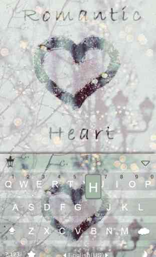 Romantic Heart Kika Keyboard 2