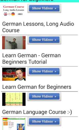 Apprendre allemand avec Vidéo 2