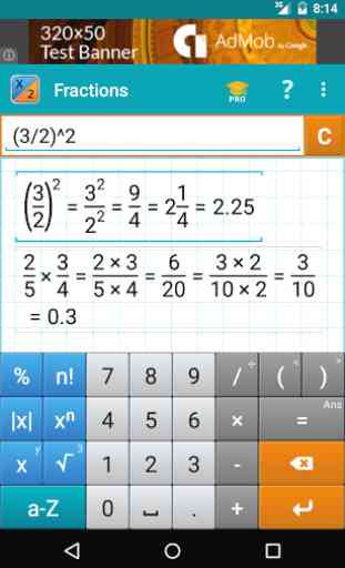 Calculatrice de Fractions 2