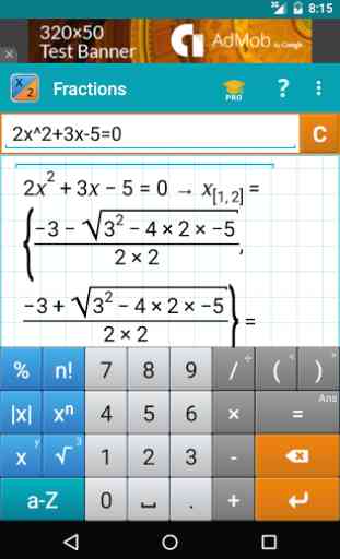 Calculatrice de Fractions 3