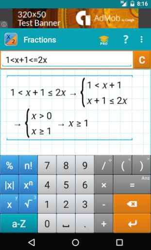 Calculatrice de Fractions 4