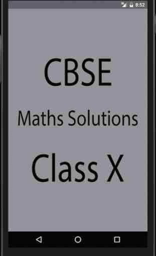 CBSE Maths Solutions Class X 1
