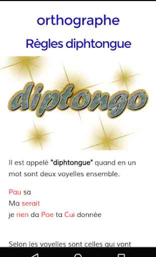 Cours d'orthographe 4