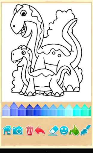Dinosaures jeu de couleur 3