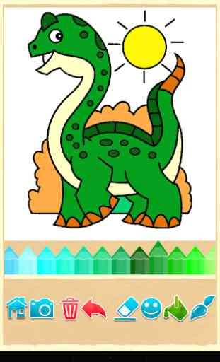Dinosaures jeu de couleur 4