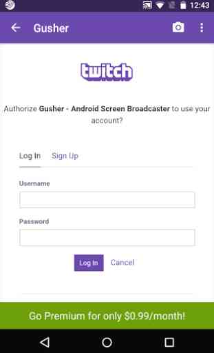Gusher - Screen Broadcaster 2