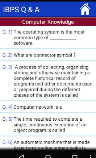 IBPS Questions & Answers 4