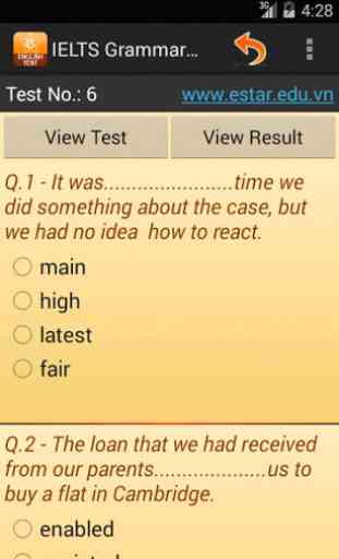 IELTS Grammar Test 3