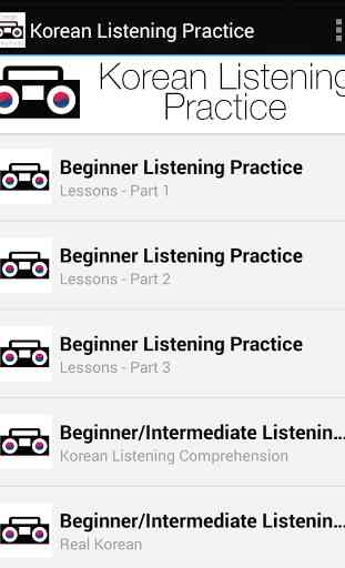 Korean Listening Practice 1