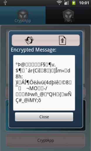 Messages secrets CryptApp 2