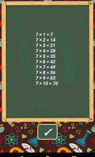 Multiplication Tables Learn 3